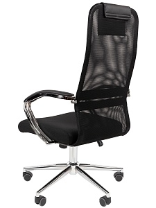 Офисное кресло CHAIRMAN 612, ткань/сетка, черный